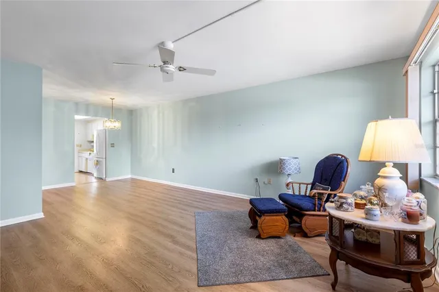 a workspace with furniture