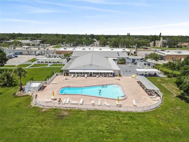 a view of a swimming pool and lake view