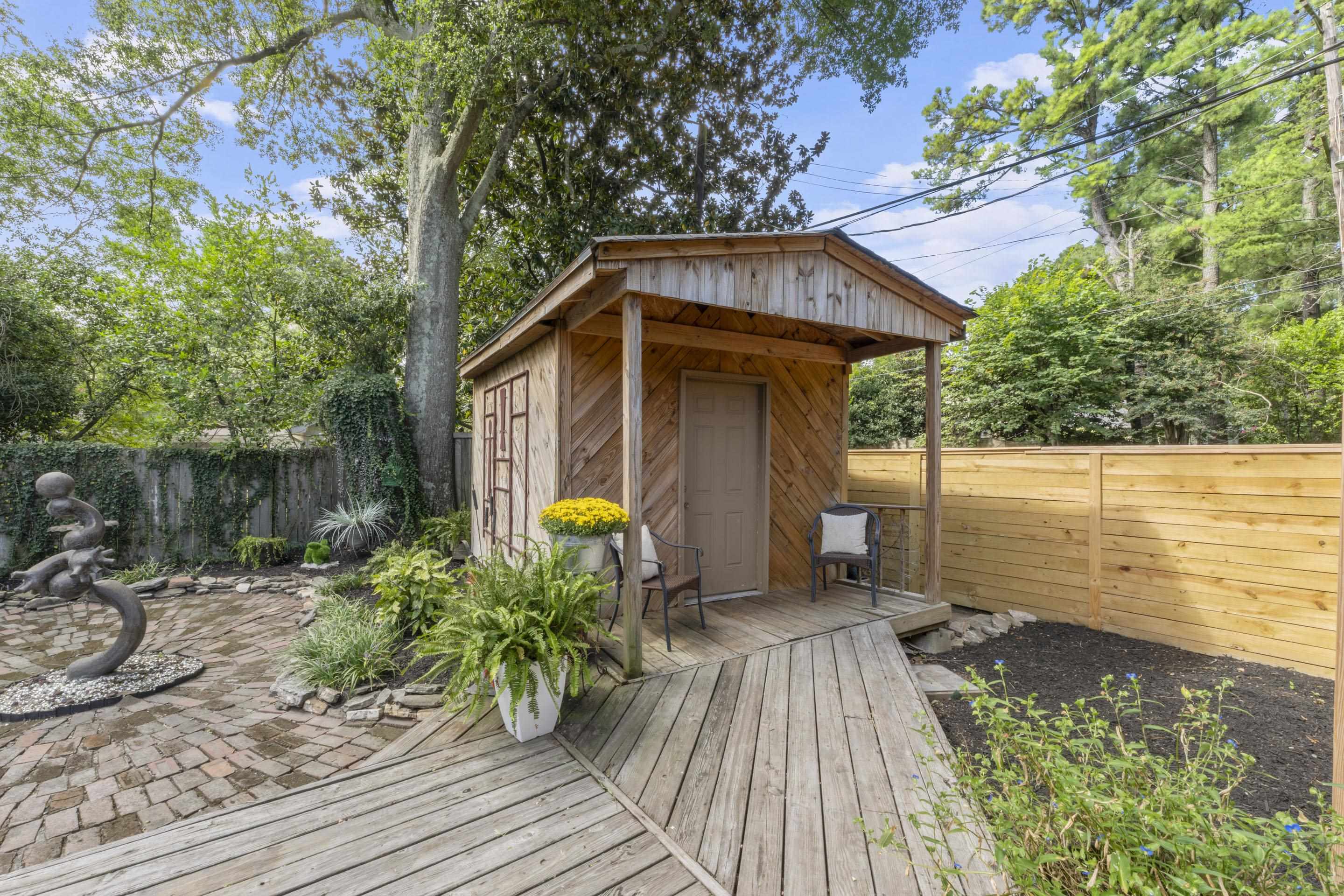 219 North Rose Road Memphis, TN 38117 - Photo 24 of 30 Durable exterior structure with power, tucked neatly into the landscaped backyard.