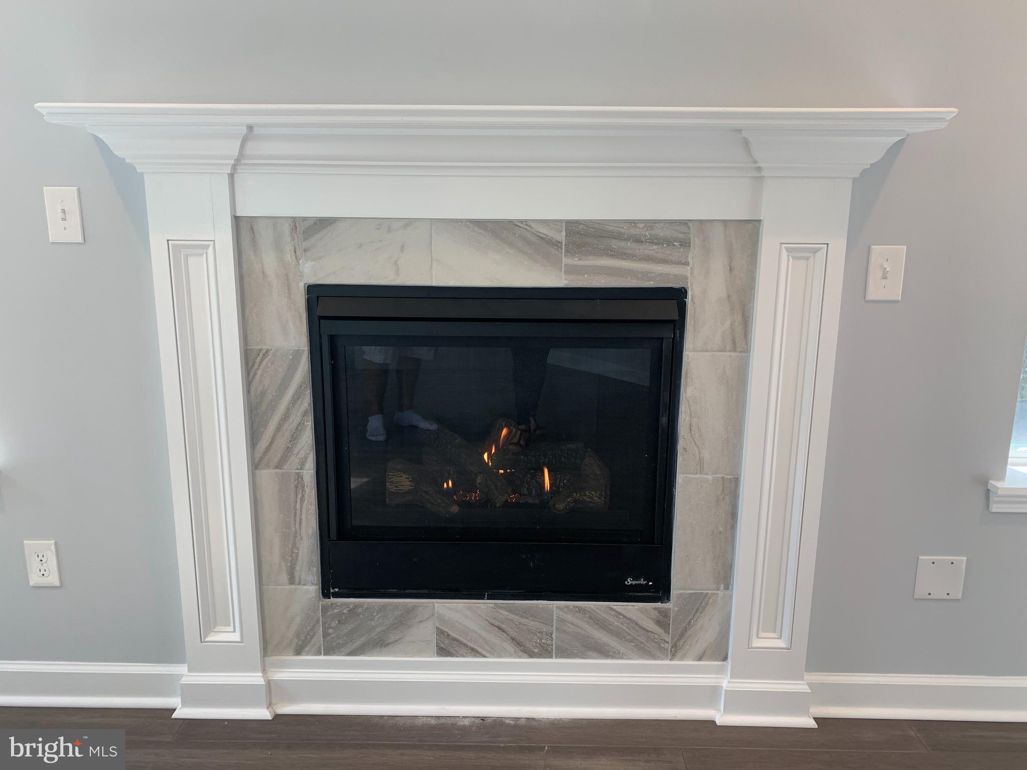 8257 WB&A Road Severn, MD 21144 - Photo 19 of 58 Living Room Gas Fireplace and Mantel