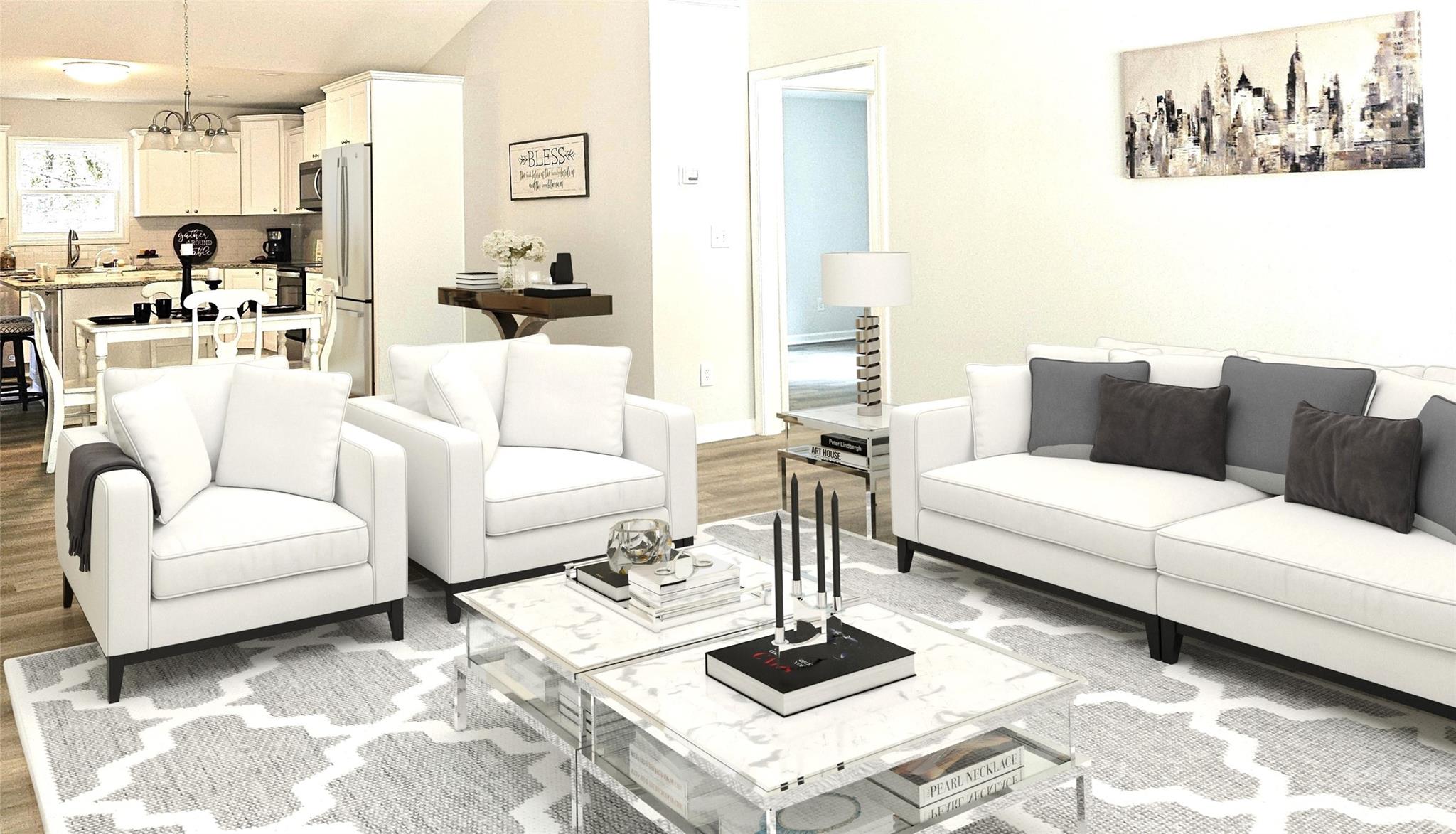 121 Hawkins Loop Salisbury, NC 28144 - Photo 20 of 31 a living room with furniture a rug and white walls