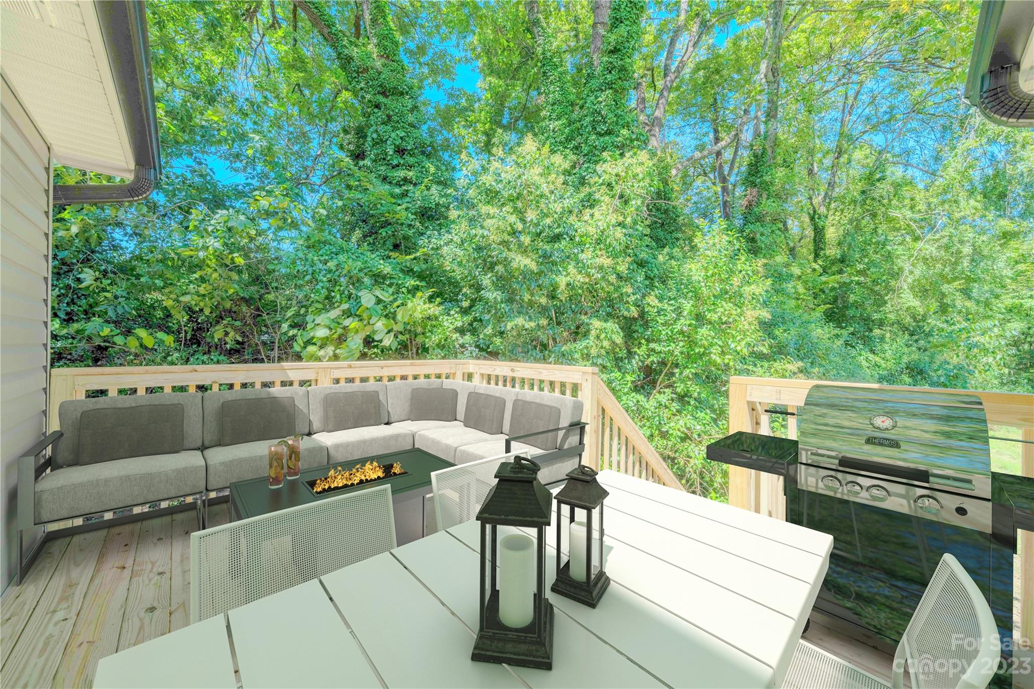 121 Hawkins Loop Salisbury, NC 28144 - Photo 5 of 31 a balcony with wooden floor