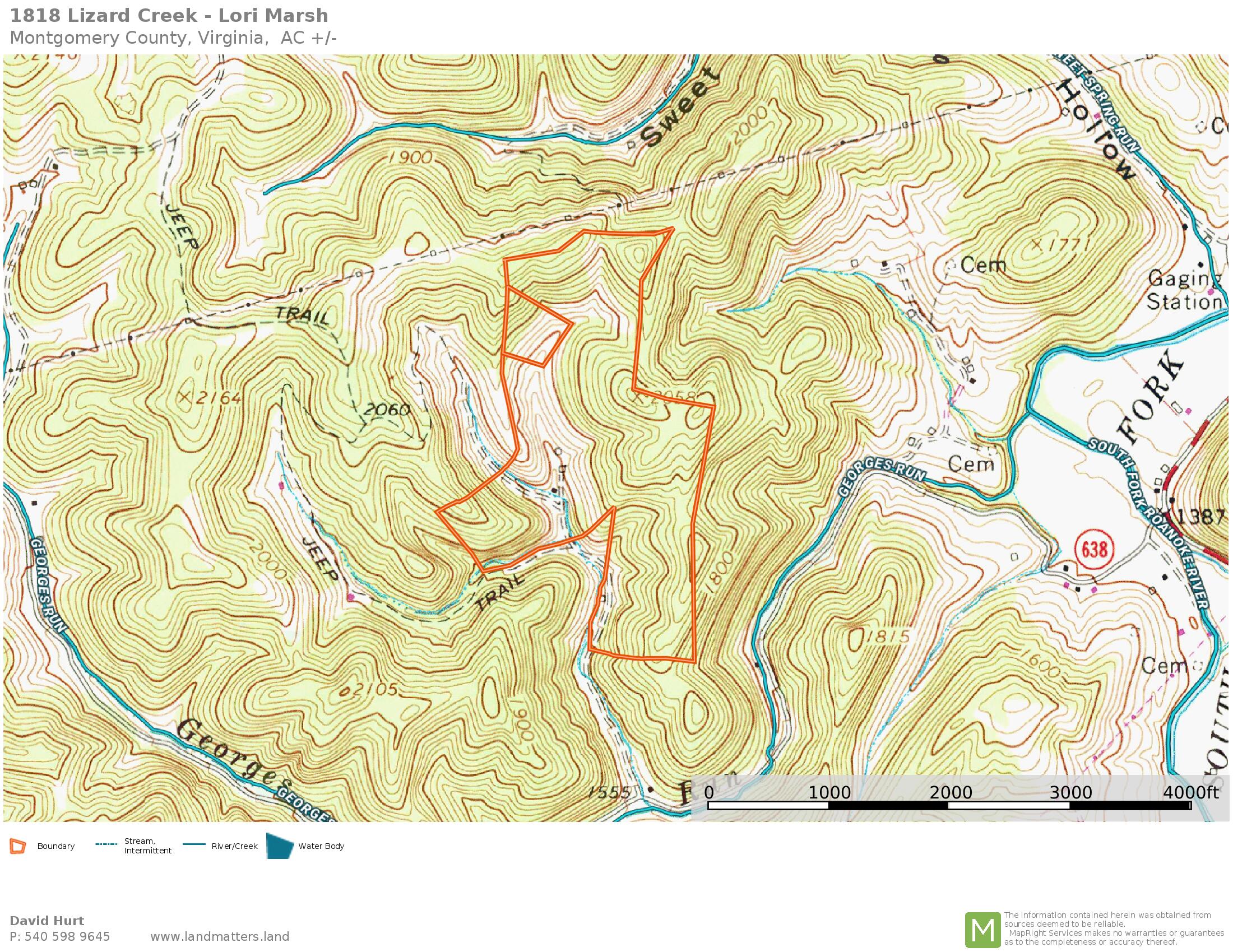 1818 Lizard Creek Road Shawsville, VA 24162 - Photo 58 of 62 Map- Topo