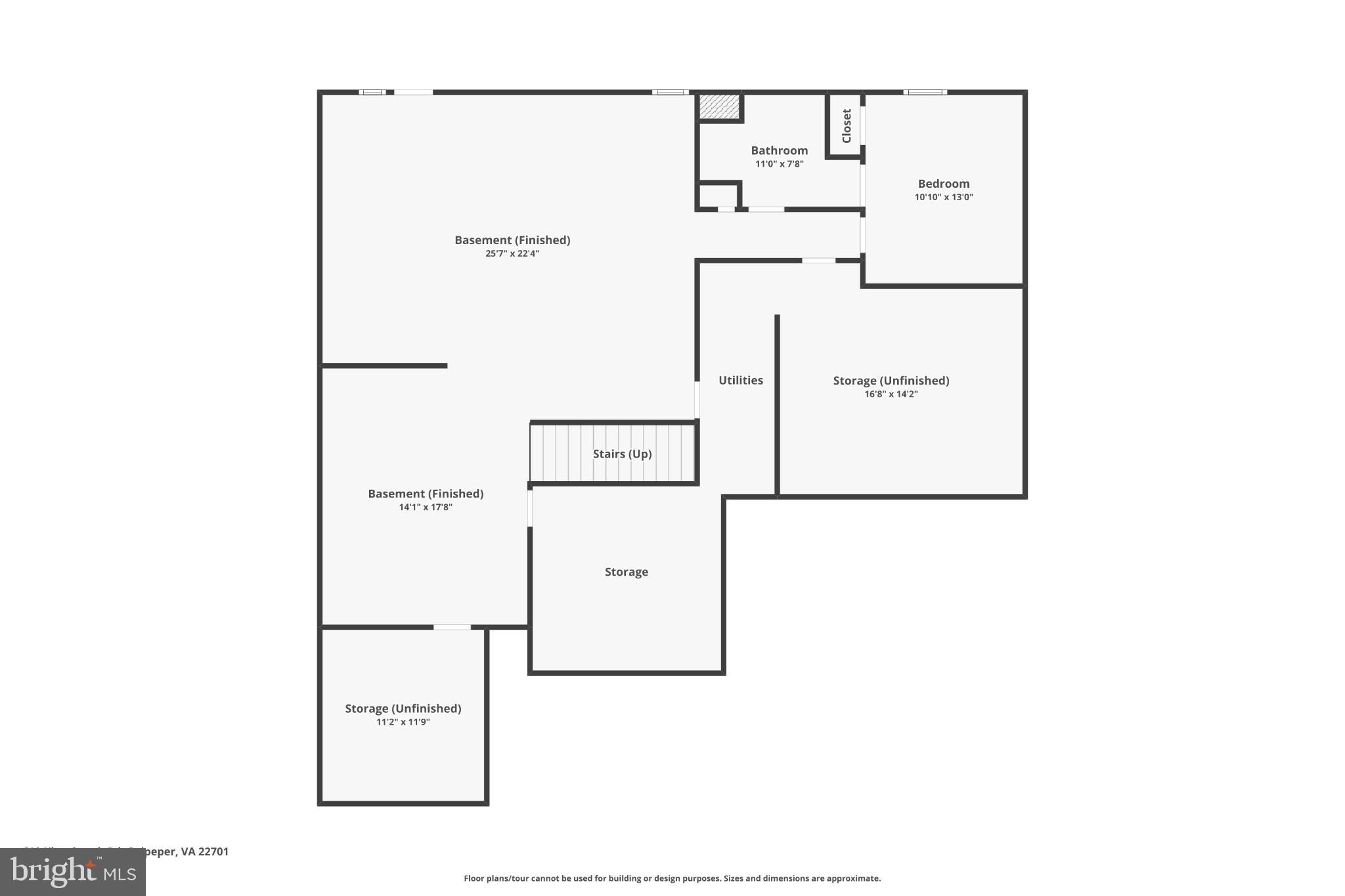 610 Kingsbrook Road Culpeper, VA 22701 - Photo 41 of 43 Spacious basement layout with versatile areas.