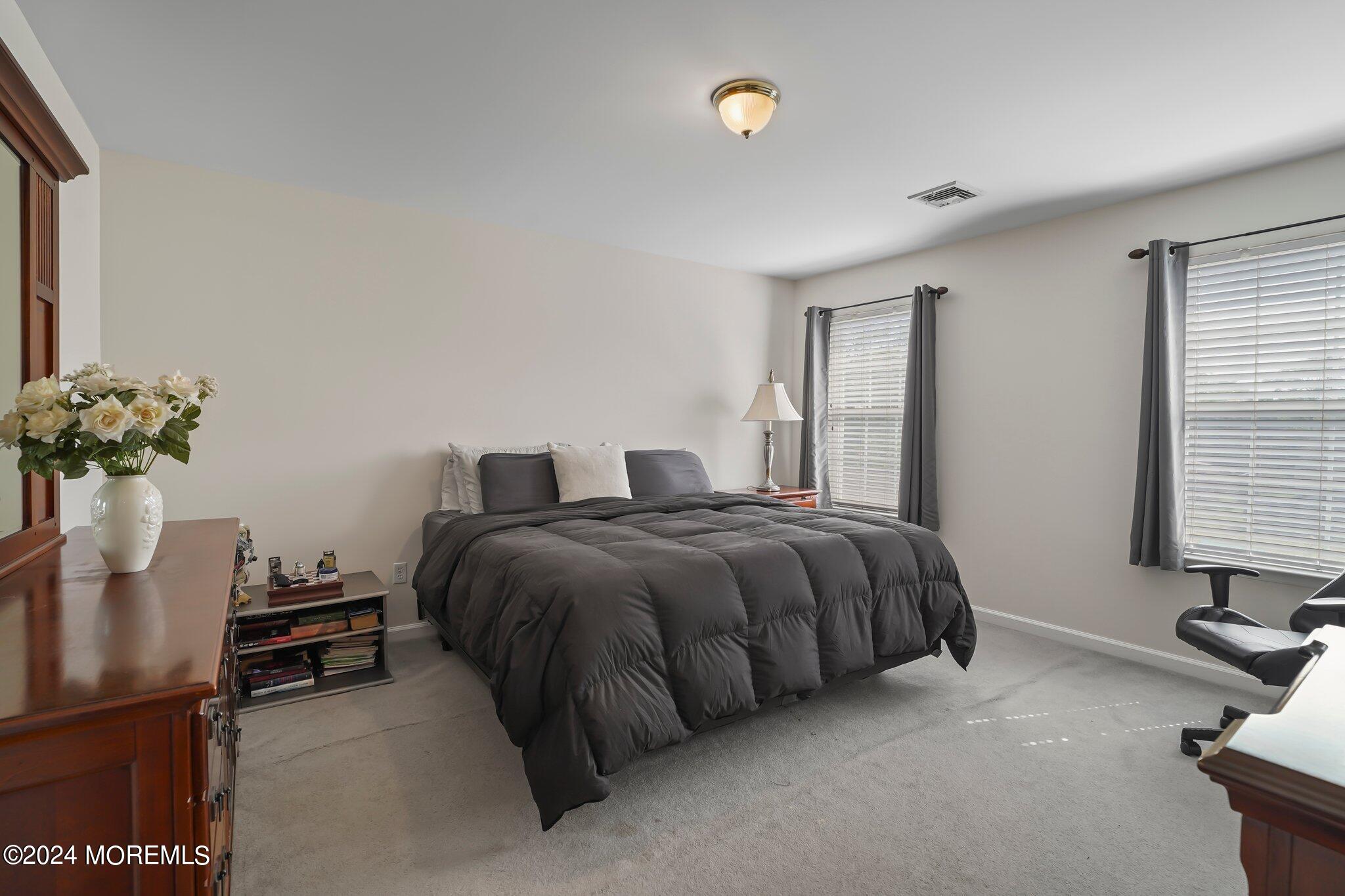 4 Anderson Street Union Beach, NJ 07735 - Photo 36 of 51 a spacious bedroom with a bed and a potted plant