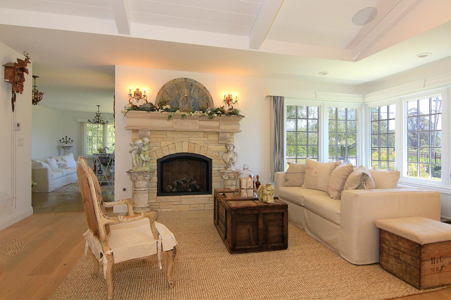 155 Wheelock Road Watsonville, CA 95076 - Photo 8 of 36 a living room with furniture and a fireplace