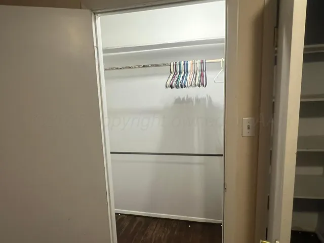 a close view of a refrigerator in kitchen