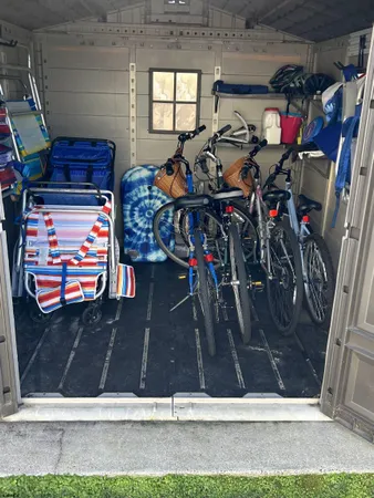 a view of a storage room