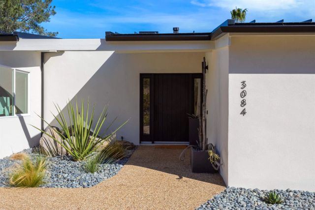 a view of a entryway door of the house