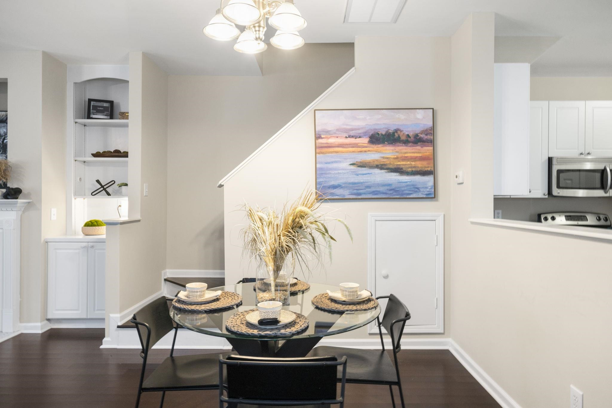 2312 Persimmon Ridge Drive Raleigh, NC 27604 - Photo 12 of 34 a view of a dining room with furniture and wooden floor