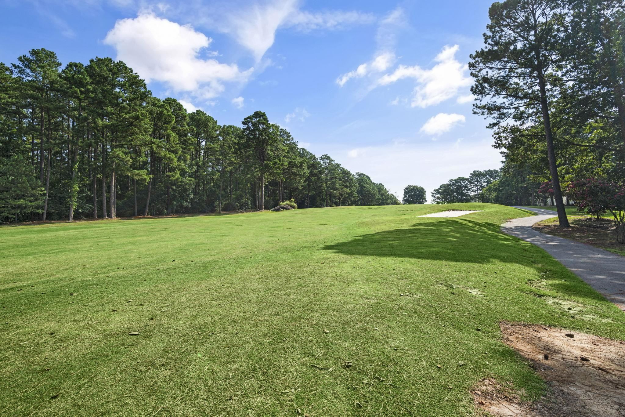 2312 Persimmon Ridge Drive Raleigh, NC 27604 - Photo 33 of 34 a view of a grassy field with trees around