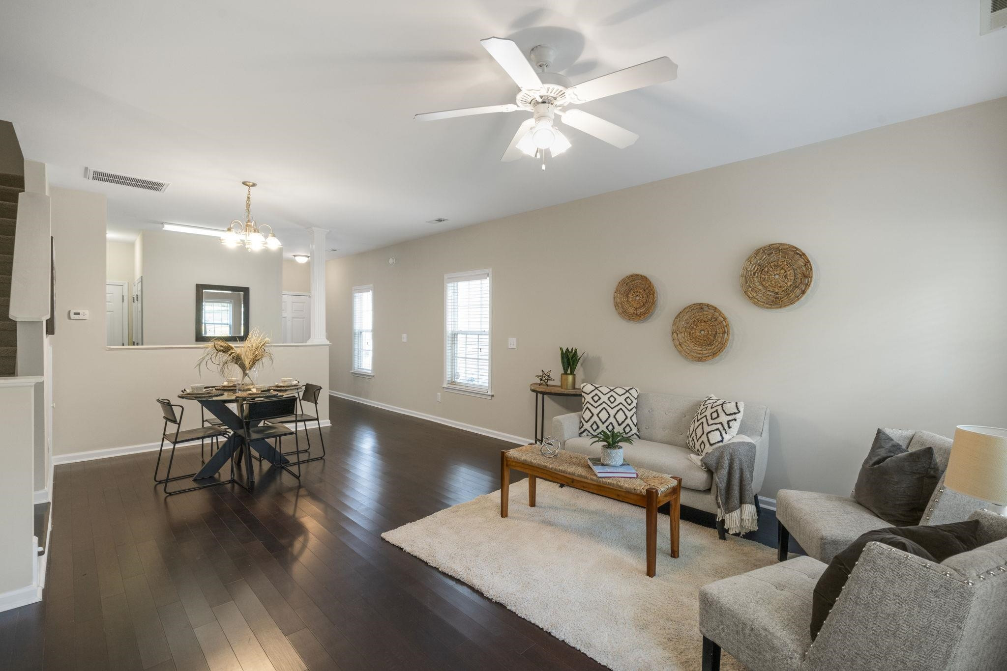 2312 Persimmon Ridge Drive Raleigh, NC 27604 - Photo 9 of 34 a living room with furniture and wooden floor
