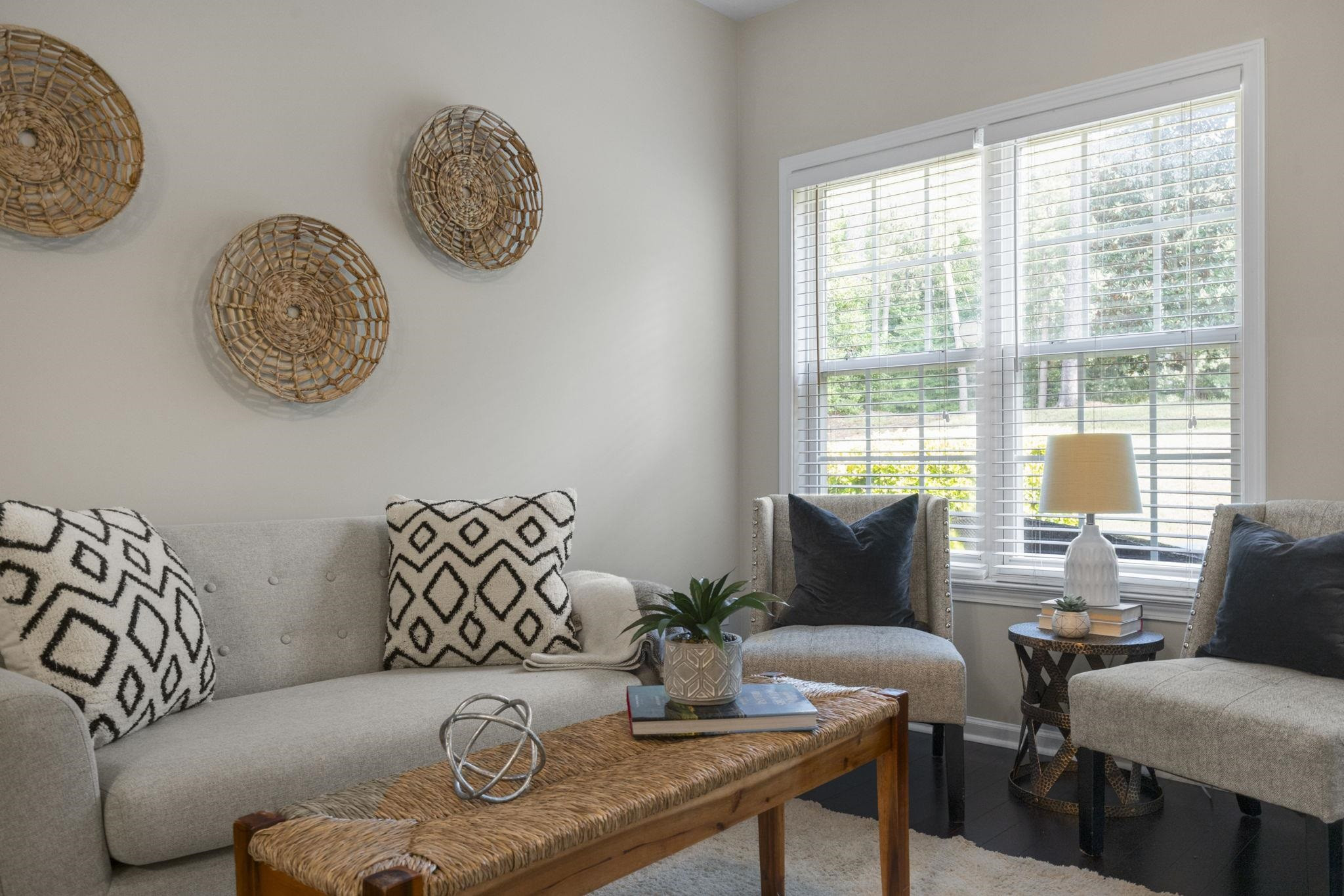 2312 Persimmon Ridge Drive Raleigh, NC 27604 - Photo 10 of 34 a living room with furniture and a large window