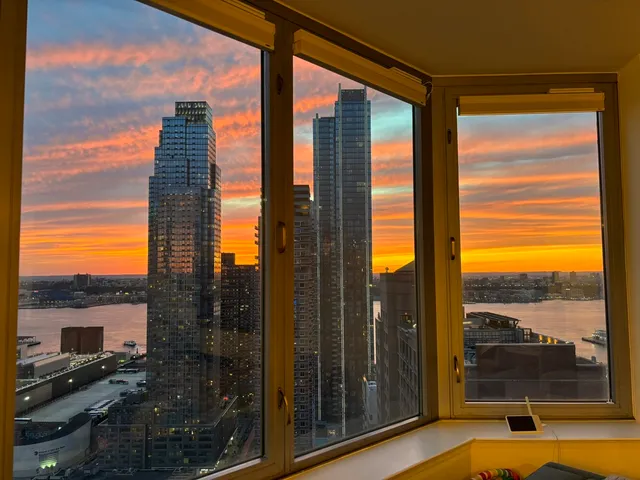 a view of city from a window