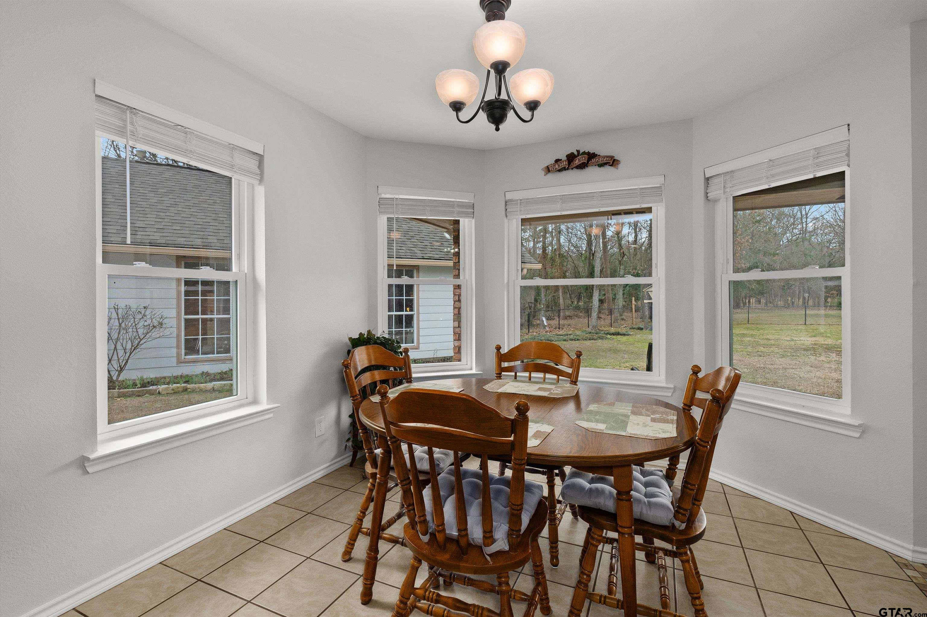 20 County Road 2938 South Pittsburg, TX 75686 - Photo 12 of 27 a view of a dining room with furniture window and outside view