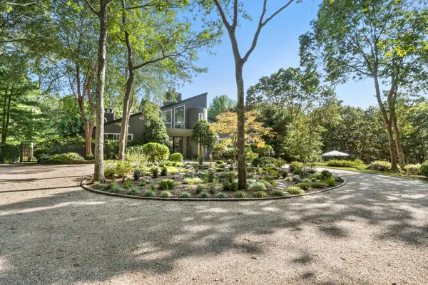 a view of a garden