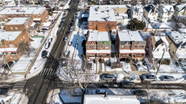 an aerial view of a city