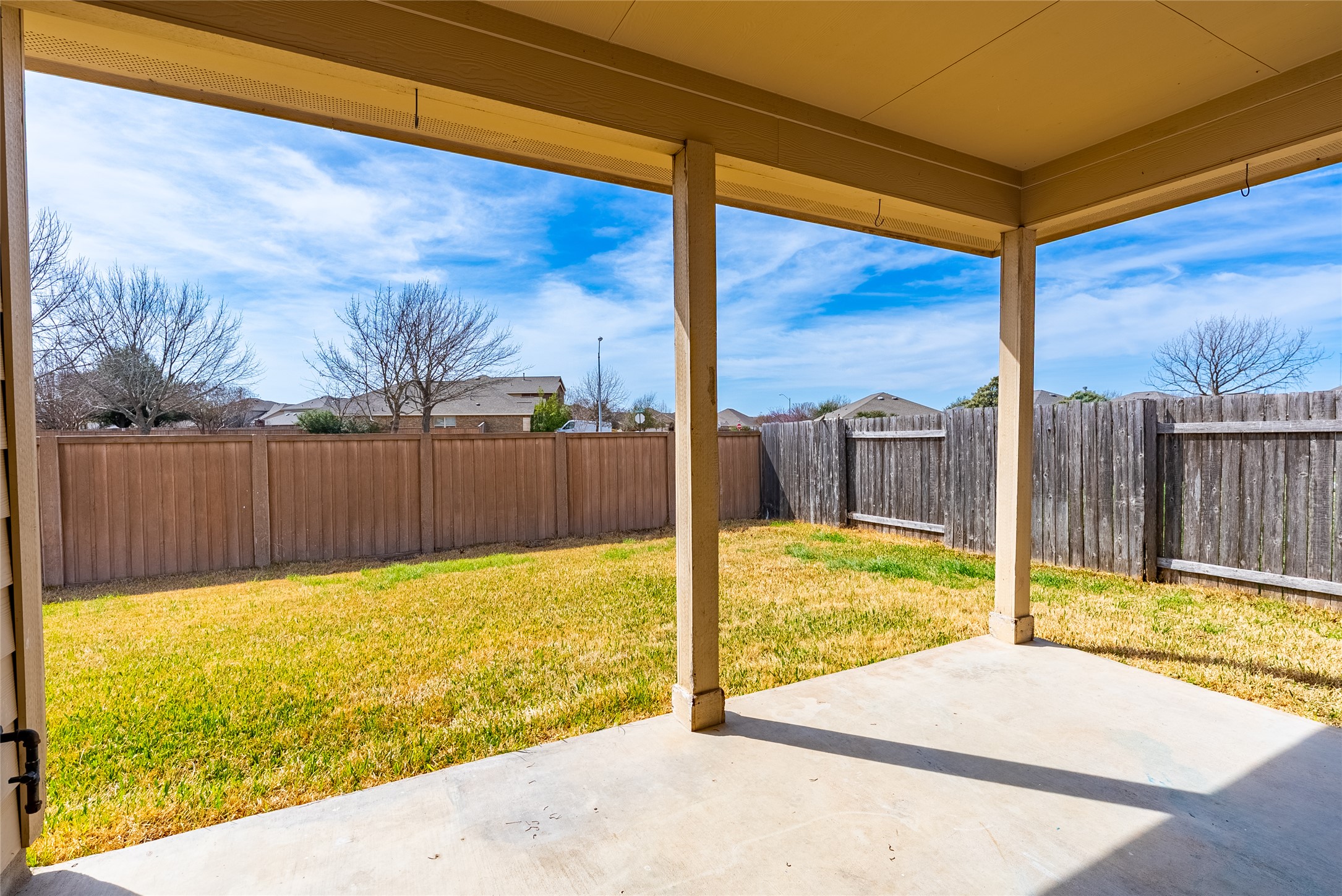 1437 April Meadows Loop Georgetown, TX 78626 - Photo 24 of 31 a view of a backyard