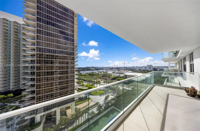 a view of balcony with city view