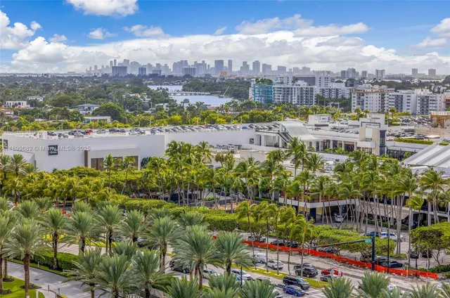 a view of a city with tall buildings