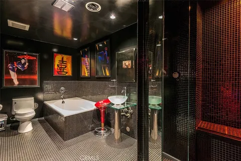 a front view of a room with gym equipment