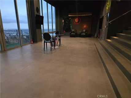 a view of interior in front of house