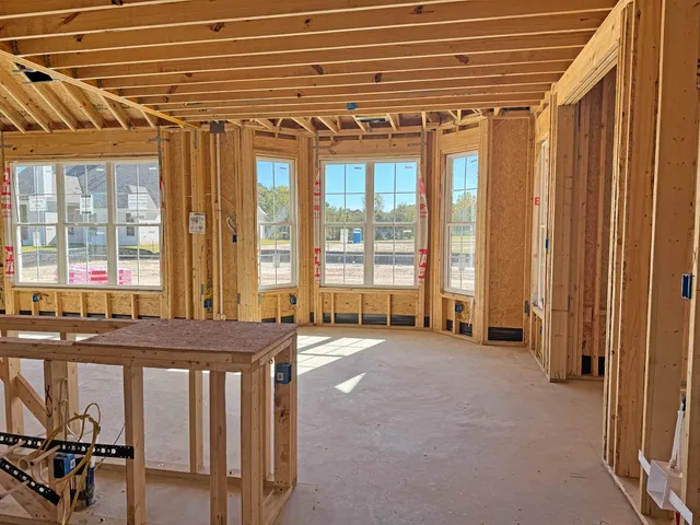 a view of a room with chairs
