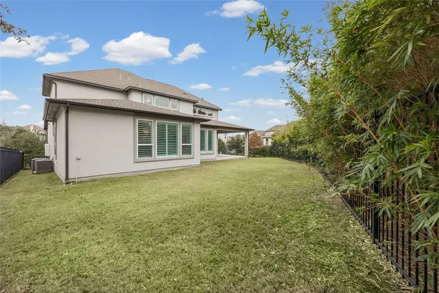a house view with a garden space