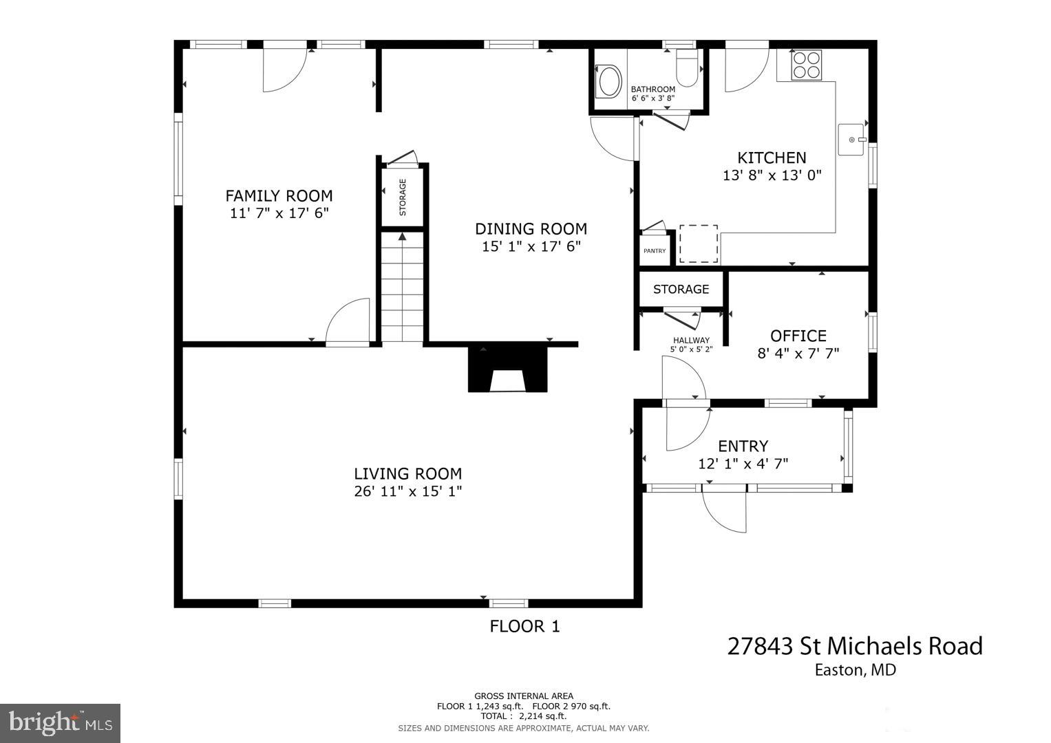 27843 St Michaels Road Easton, MD 21601 - Photo 30 of 31 1st floor plat