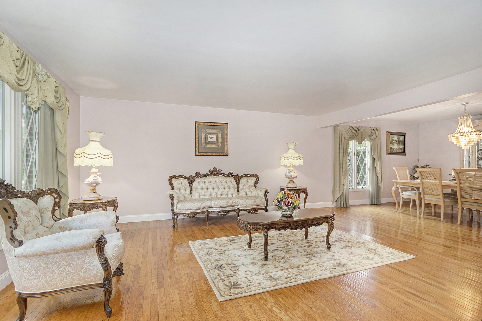 1319 Elder Road Homewood, IL 60430 - Photo 3 of 24 a living room with furniture and wooden floor