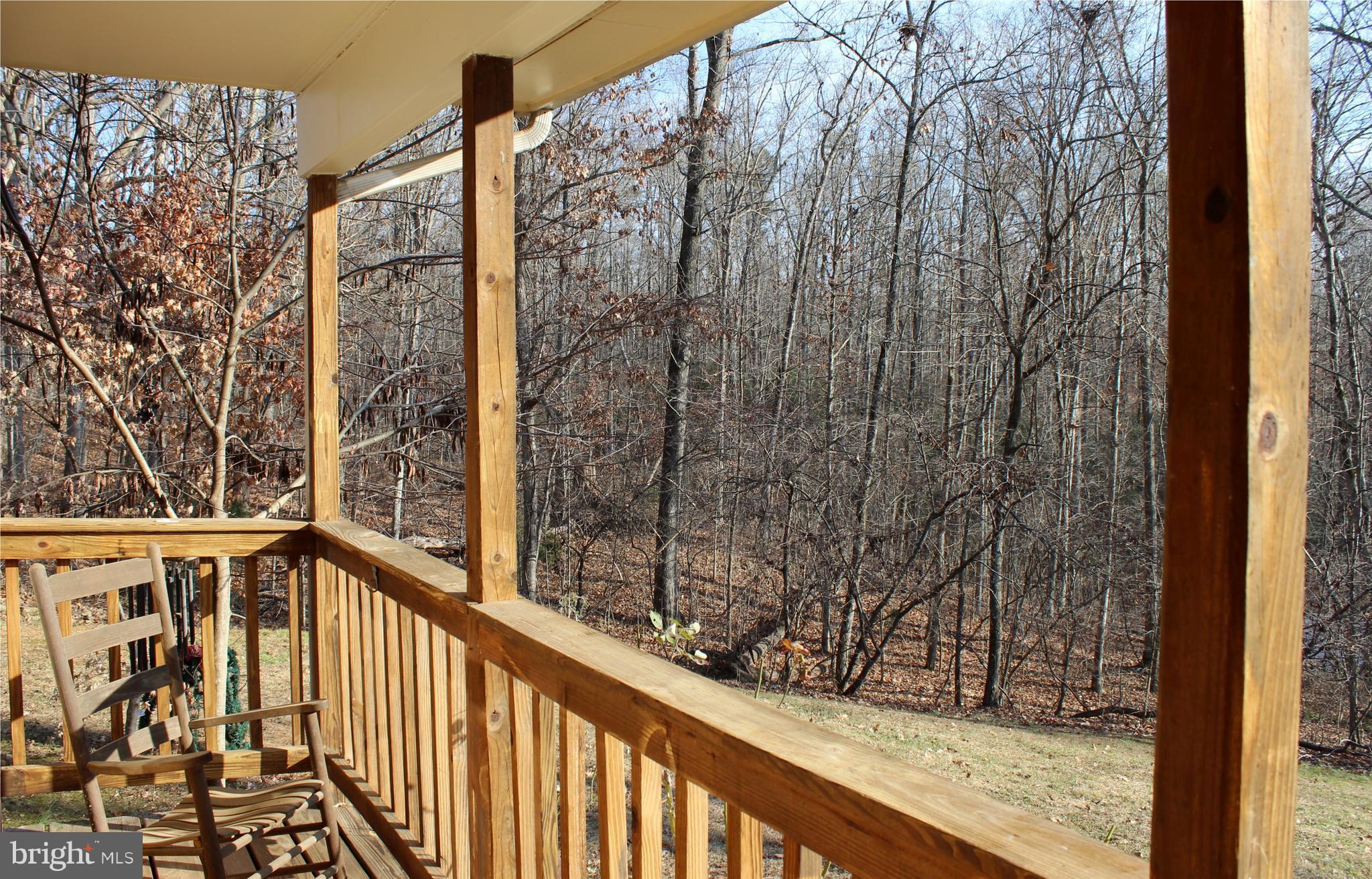 10311 River Road Rixeyville, VA 22737 - Photo 4 of 30 a view of a balcony with wooden fence and floor