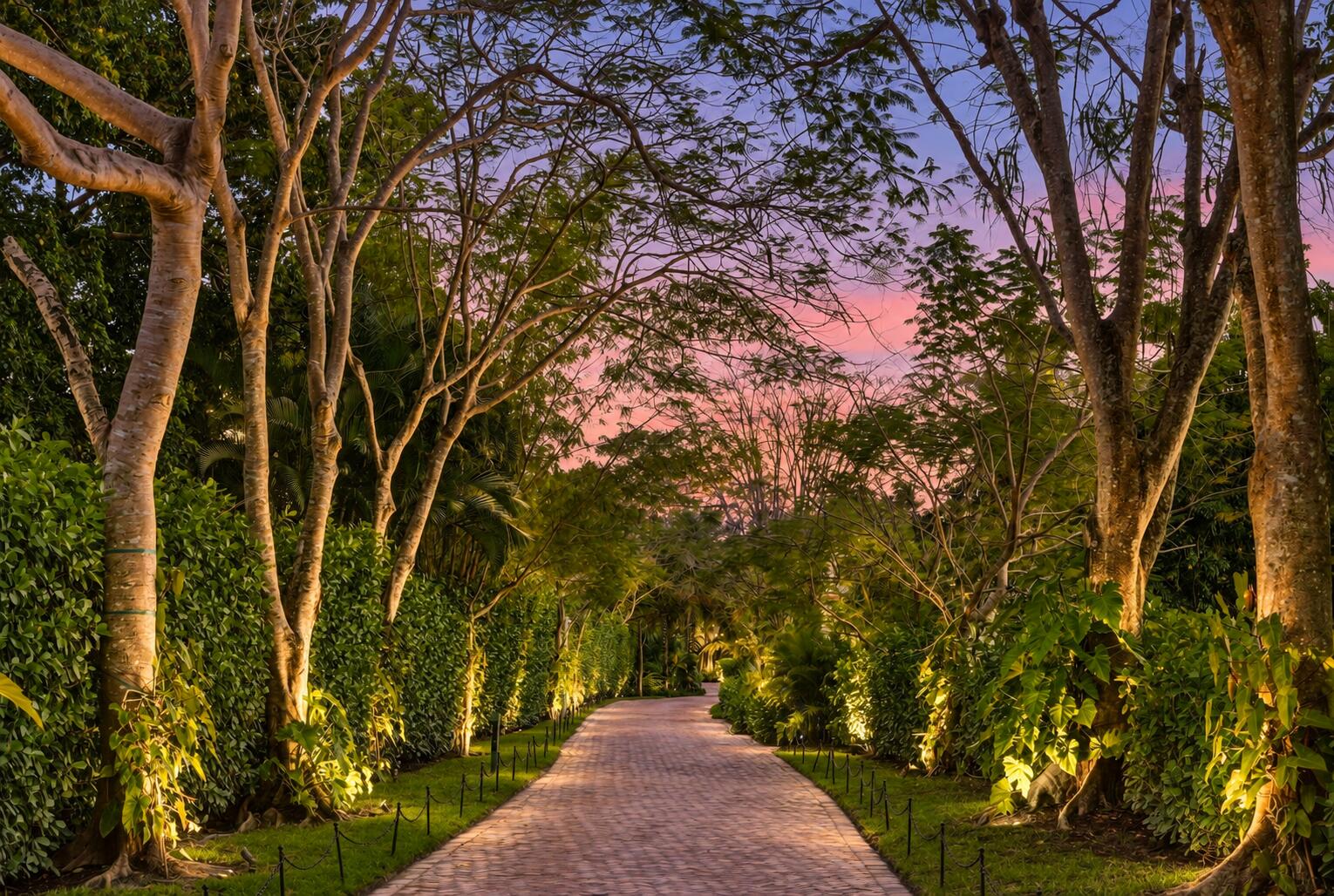13920 Stirling Road Southwest Ranches, FL 33330 - Photo 14 of 81 Soft twilight estate with glowing landsc
