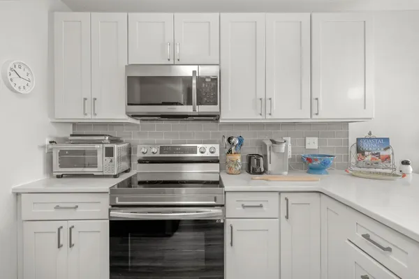 a view of a chair in wooden deck