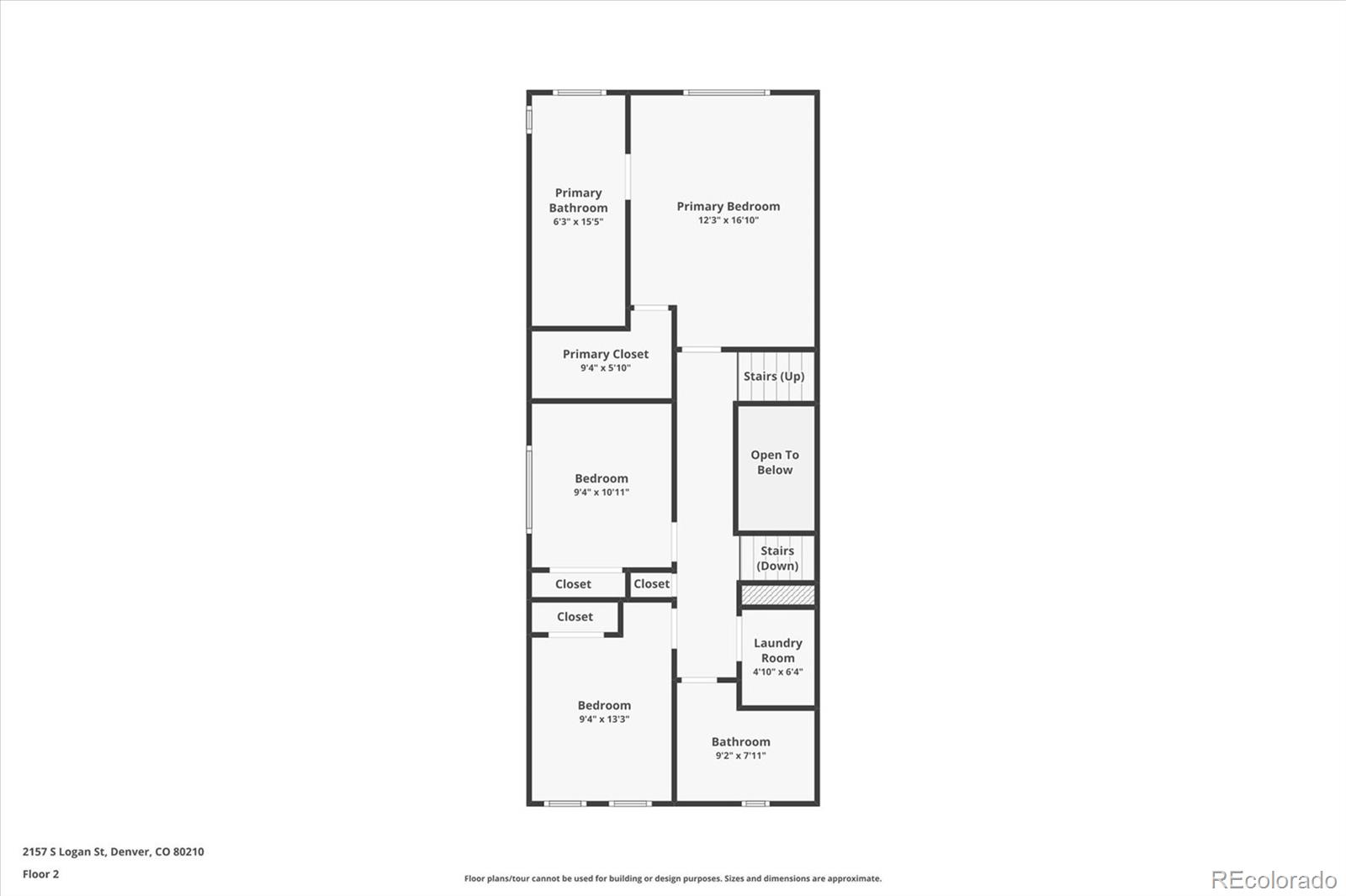 2157 South Logan Street Denver, CO 80210 - Photo 30 of 33 a picture of floor plan