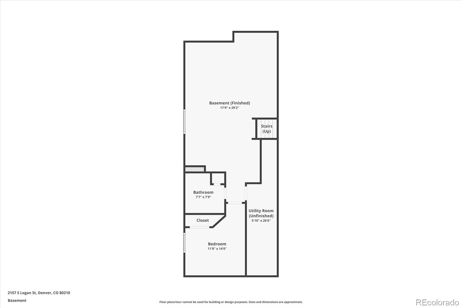 2157 South Logan Street Denver, CO 80210 - Photo 32 of 33 a picture of a floor plan