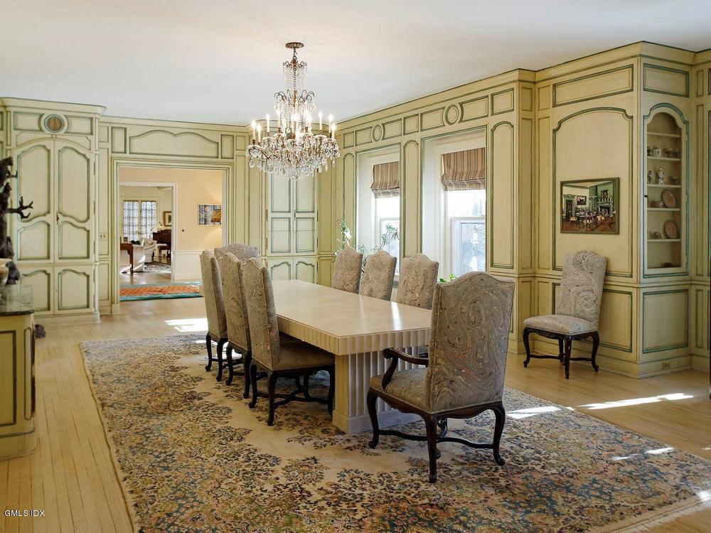 105 Dingletown Road Greenwich, CT 06830 - Photo 14 of 65 a view of a dining room with furniture
