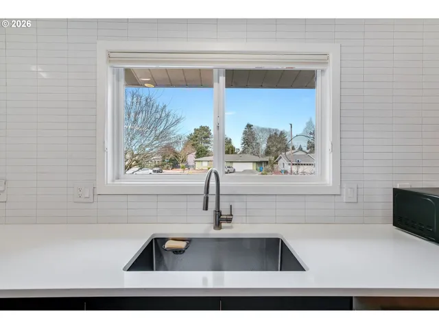 a sink with a window
