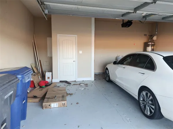 a car parked in garage