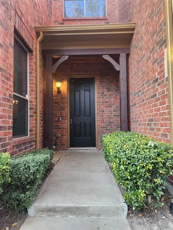 a view of front door of house