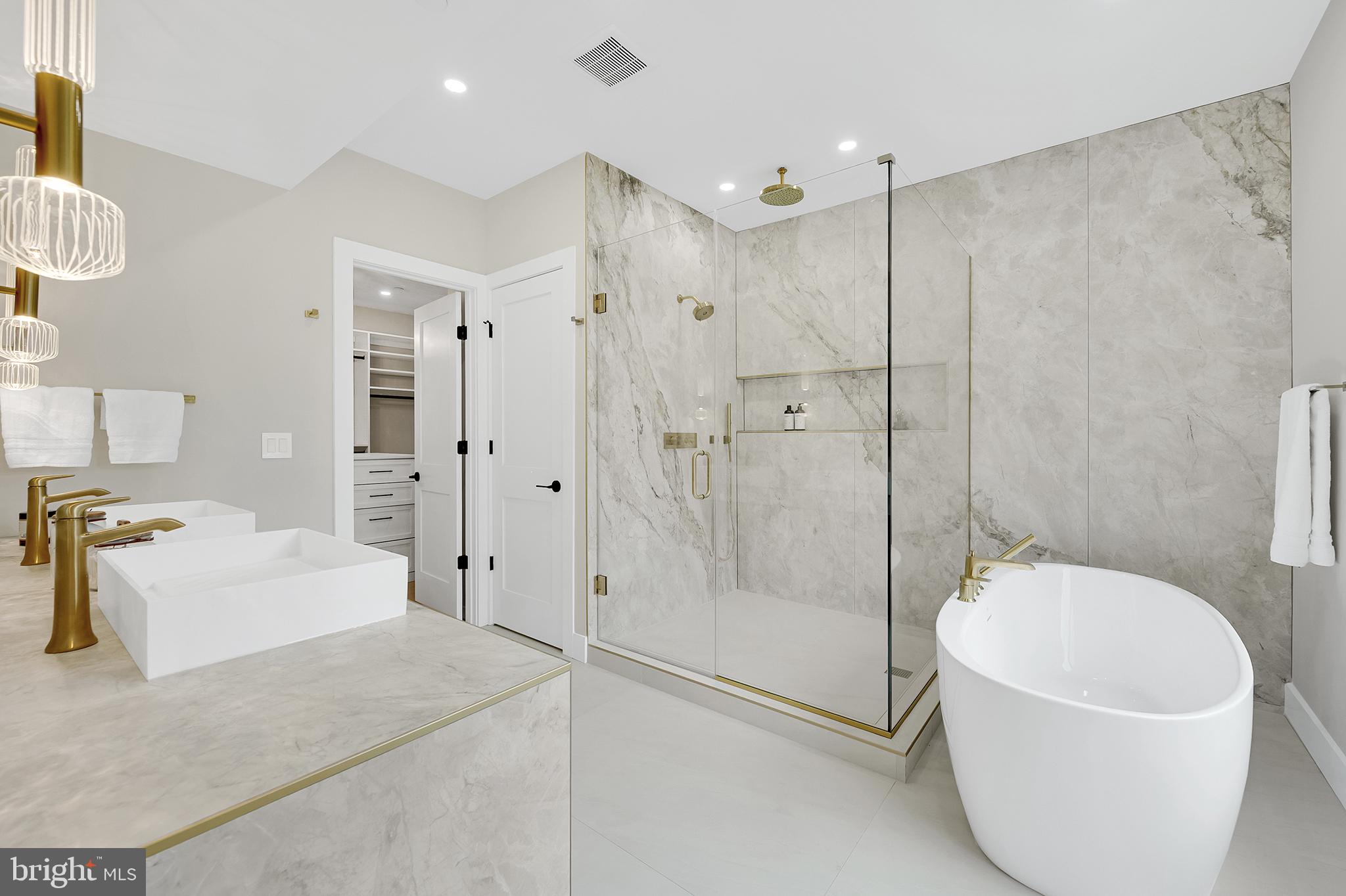 4708 Rosedale Avenue Bethesda, MD 20814 - Photo 30 of 69 Luxurious spa-like bathroom retreat.