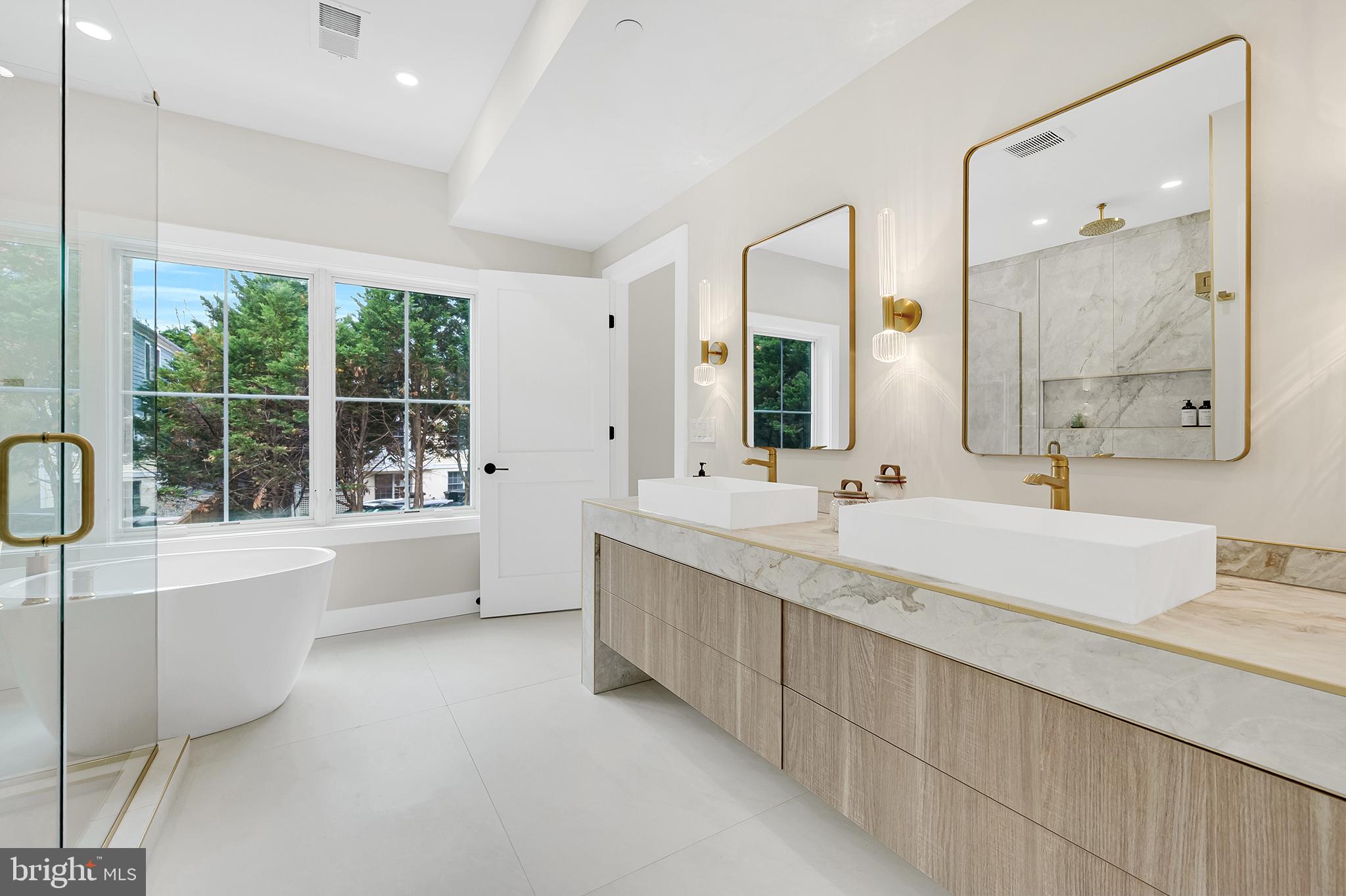 4708 Rosedale Avenue Bethesda, MD 20814 - Photo 31 of 69 Elegant spa-like bathroom retreat.
