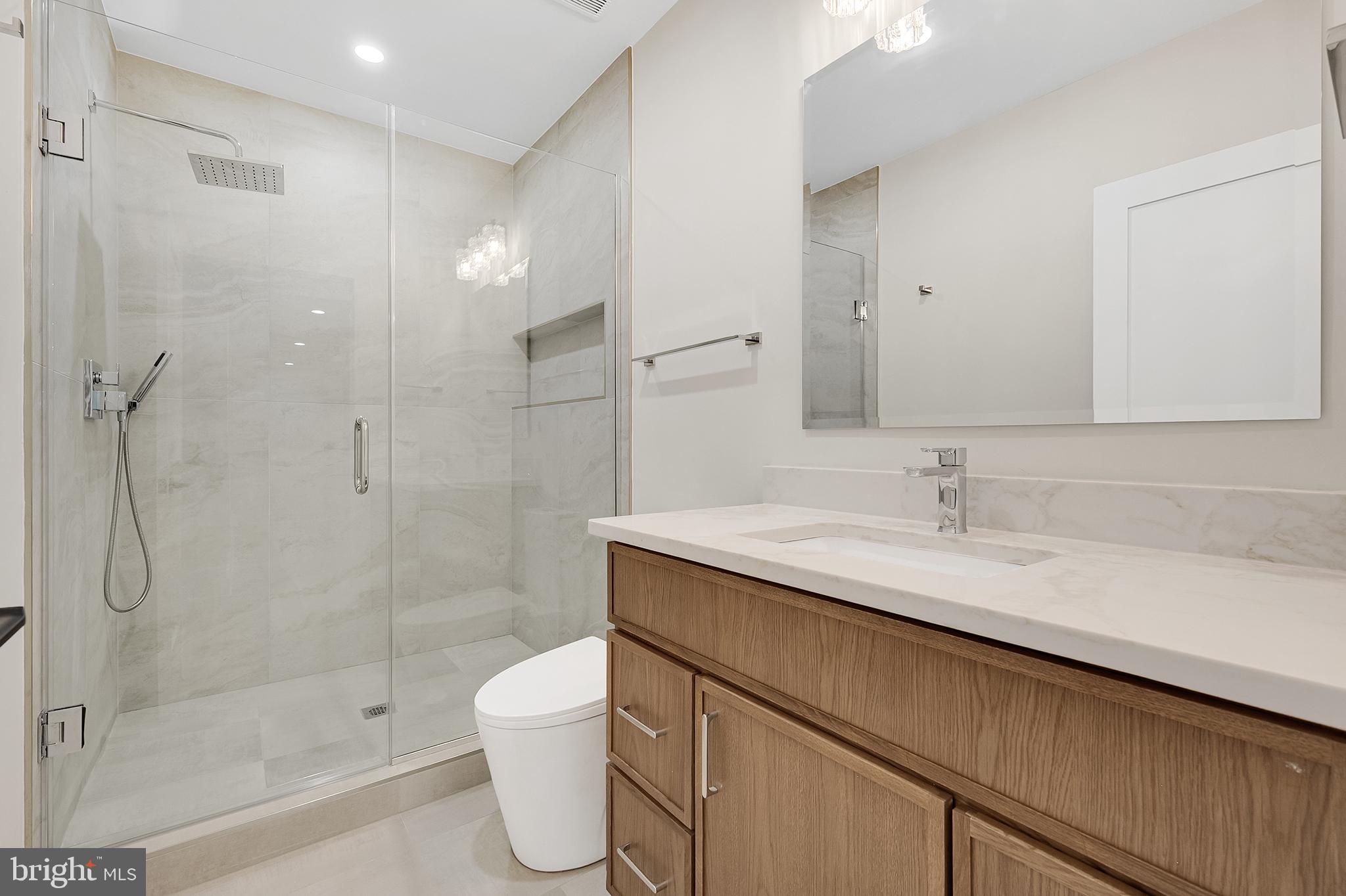 4708 Rosedale Avenue Bethesda, MD 20814 - Photo 62 of 69 Sleek modern bathroom oasis.