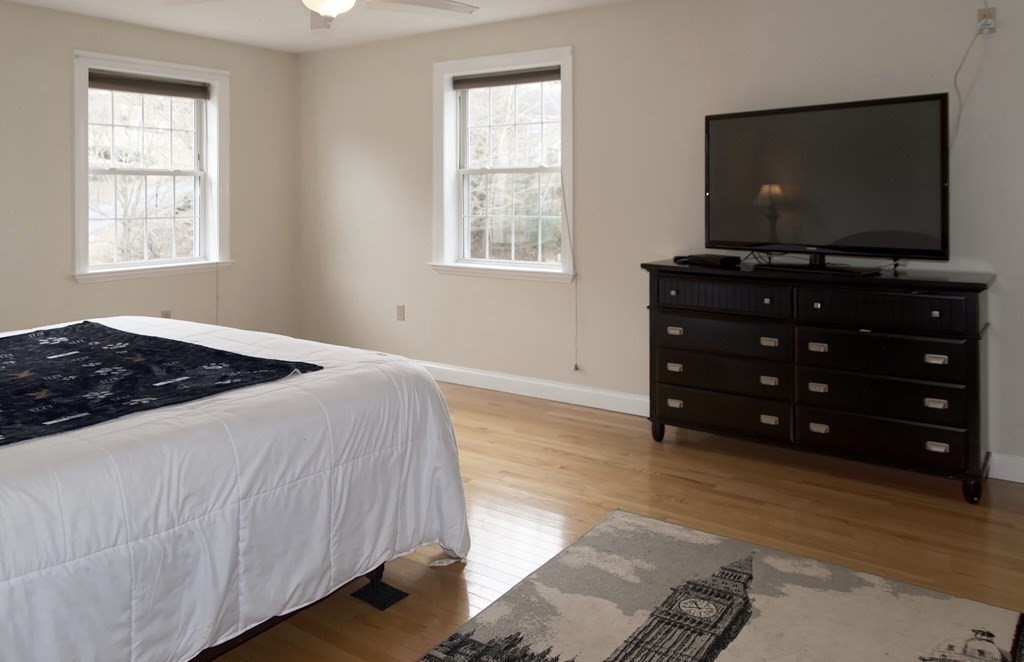 6 Elizabeth Road Auburn, MA 01501 - Photo 17 of 41 a bedroom with a bed and a flat screen tv