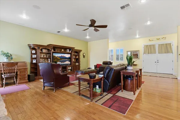 a bedroom with bed and window