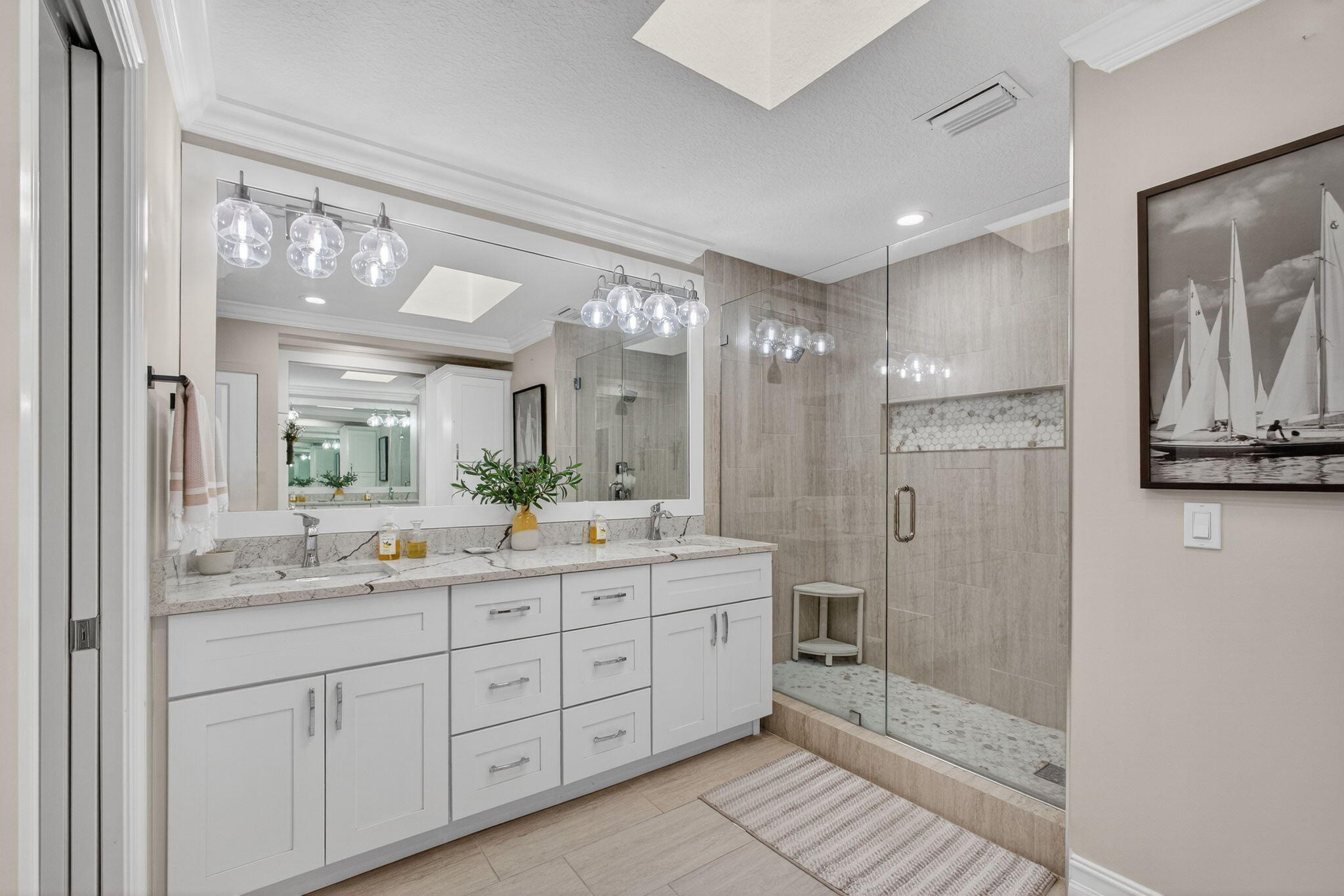 101 Half Moon Circle, Unit B Jupiter, FL 33458 - Photo 20 of 44 Upgraded Master Bathroom