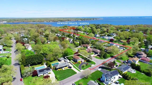 an aerial view of multiple house