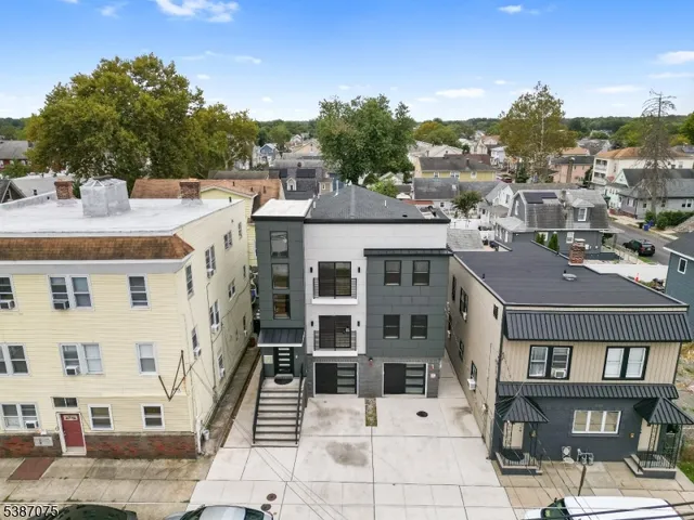 a view of a city with tall buildings