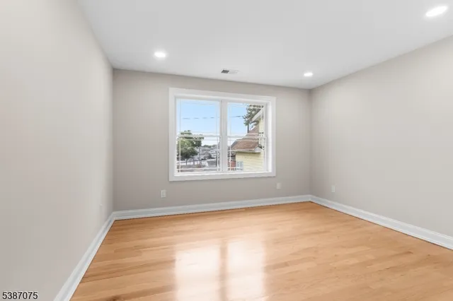 an empty room with window