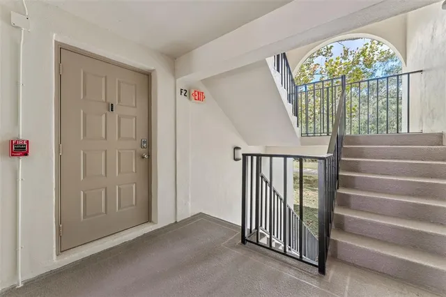 a view of front door