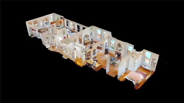 a view of water heater room with floor to ceiling window